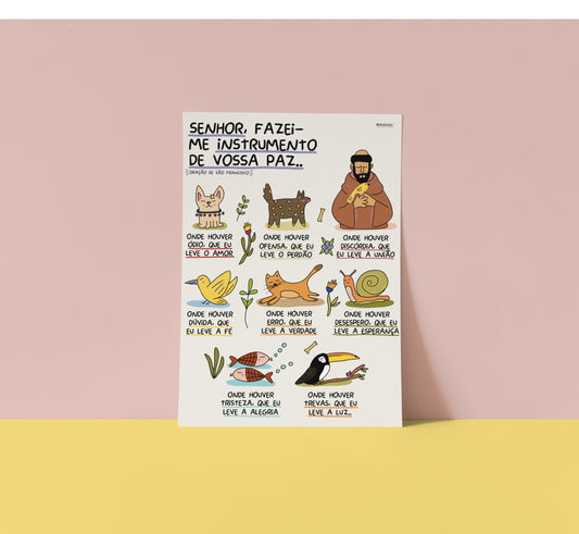 Oração Ilustrada - São Francisco de Assis