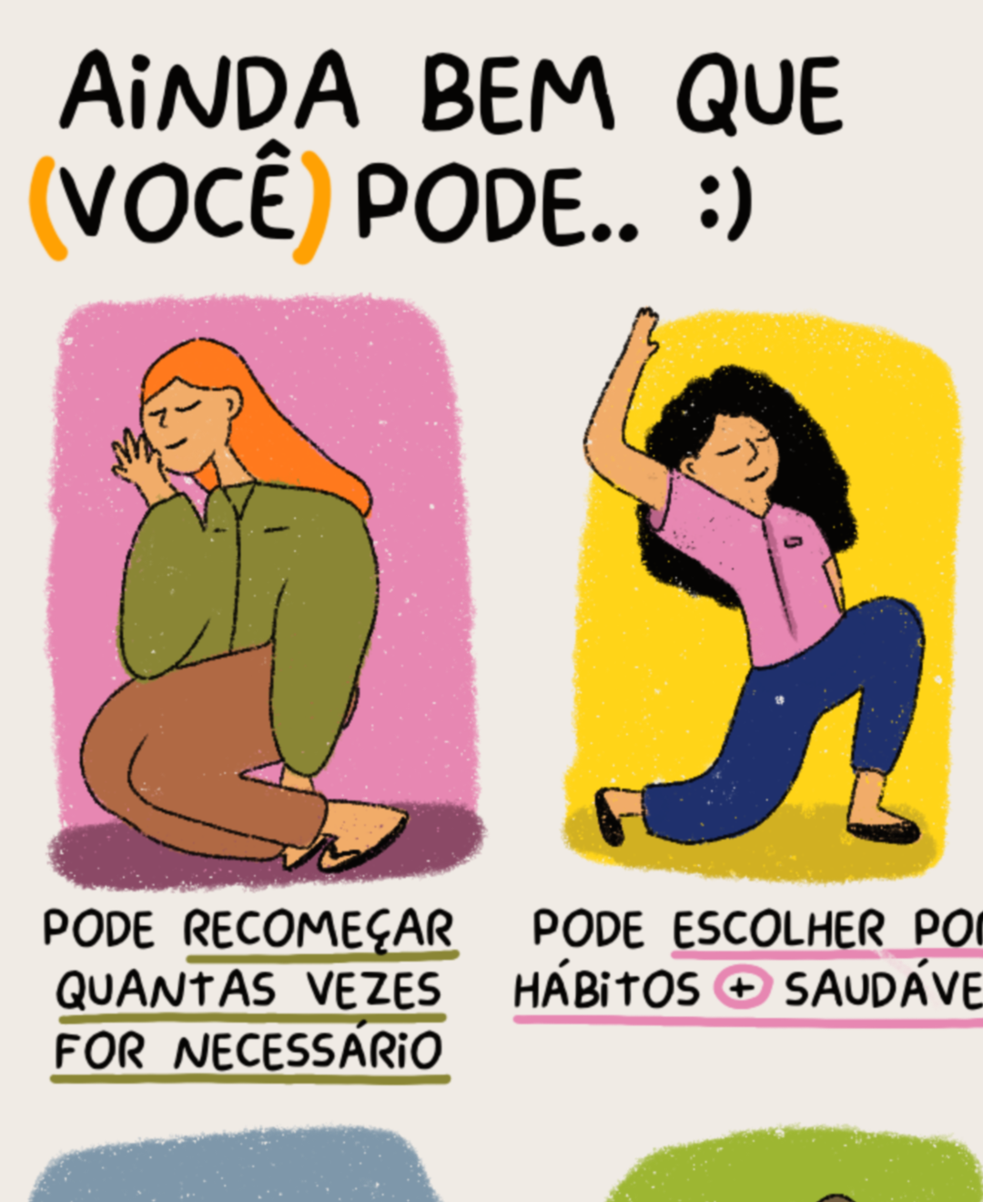 Reflexão Ilustrada - Ainda bem que você pode...